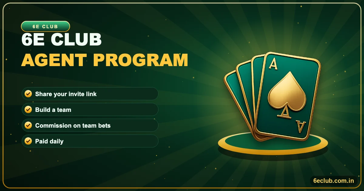 6E Club Agent Program banner