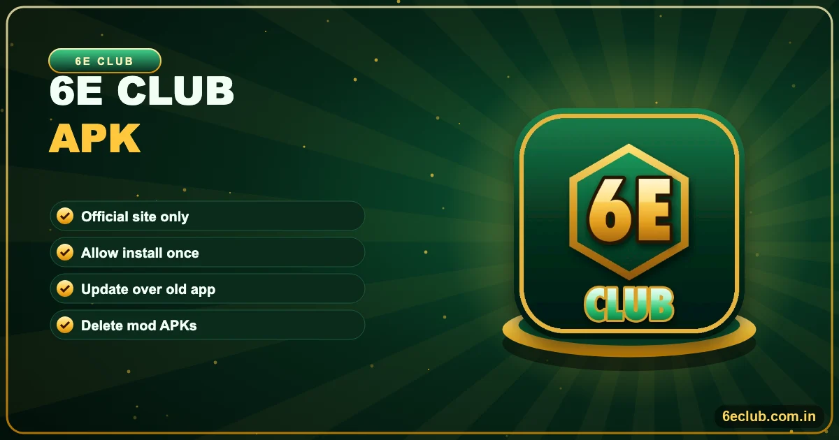 6E Club APK banner