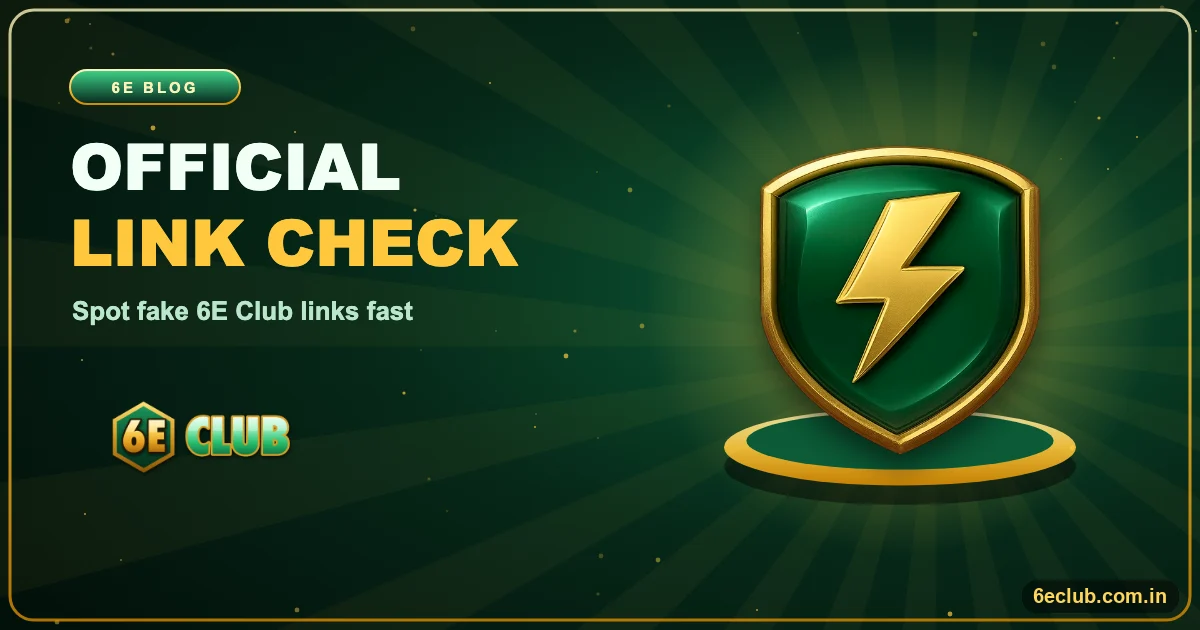6E Club Official Link Check banner