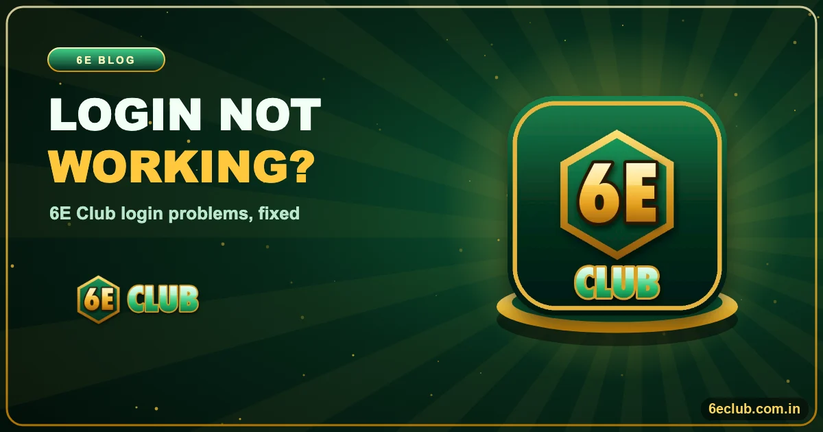 6E Club Login Not Working? banner