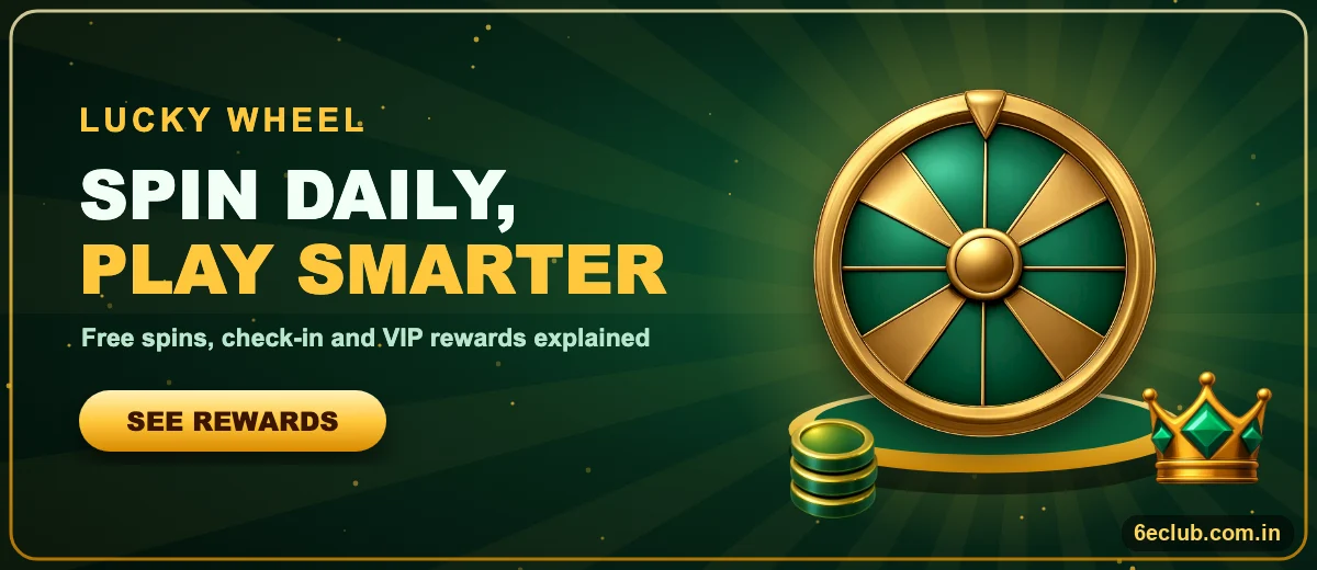 6E Club lucky wheel and VIP rewards