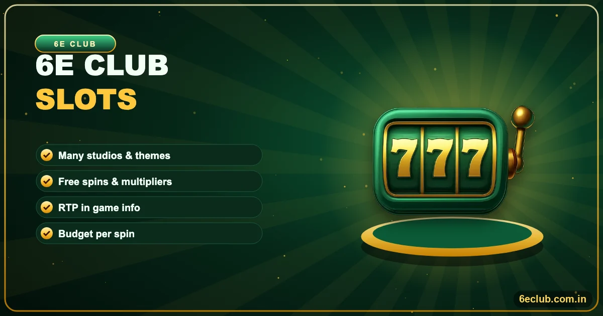 6E Club Slots banner
