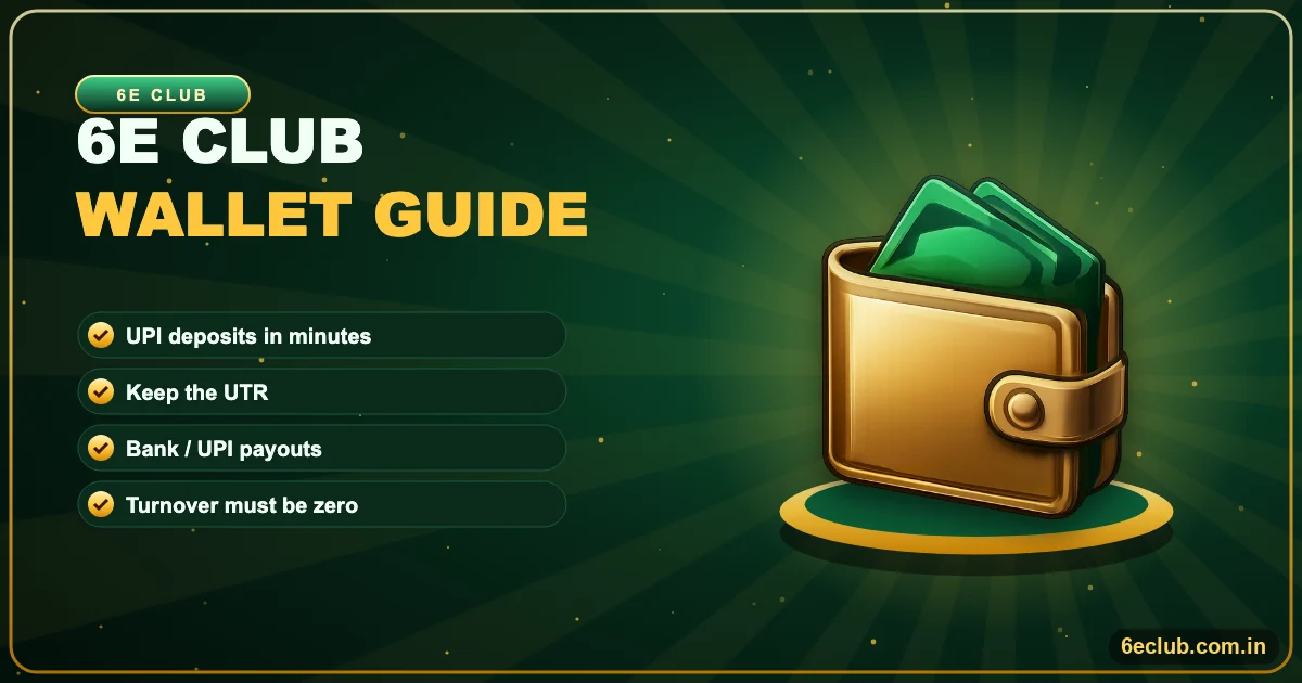 6E Club Deposit & Withdrawal banner